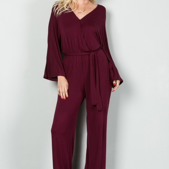 🌹Love In Wine Jumpsuit - Picture 3 of 4